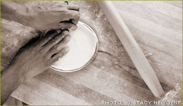 making a pie